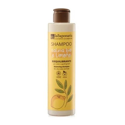 Shampoo Capelli Grassi Salvia e Limone - Mangio Anch'io