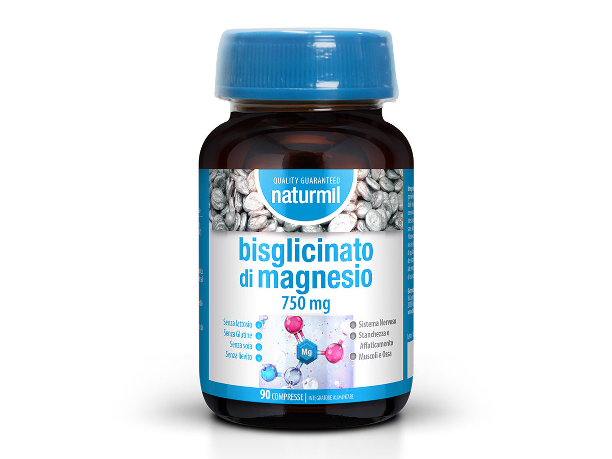 Bisglicinato di magnesio Naturmil, confezione da 90 compresse
