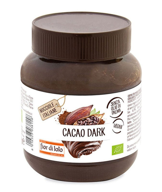 Crema spalmabile Cacao Dark Fior di Loto 400 g - Mangio Anch'io
