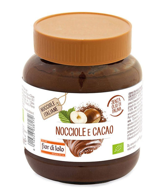 Crema spalmabile nocciole e cacao Fior di Loto 400 g - Mangio Anch'io