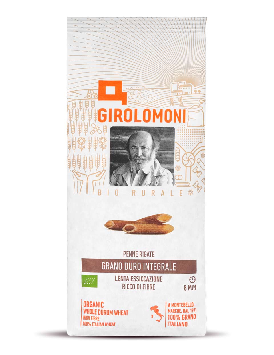 Penne Rigate Integrali Biologiche - Mangio Anch'io